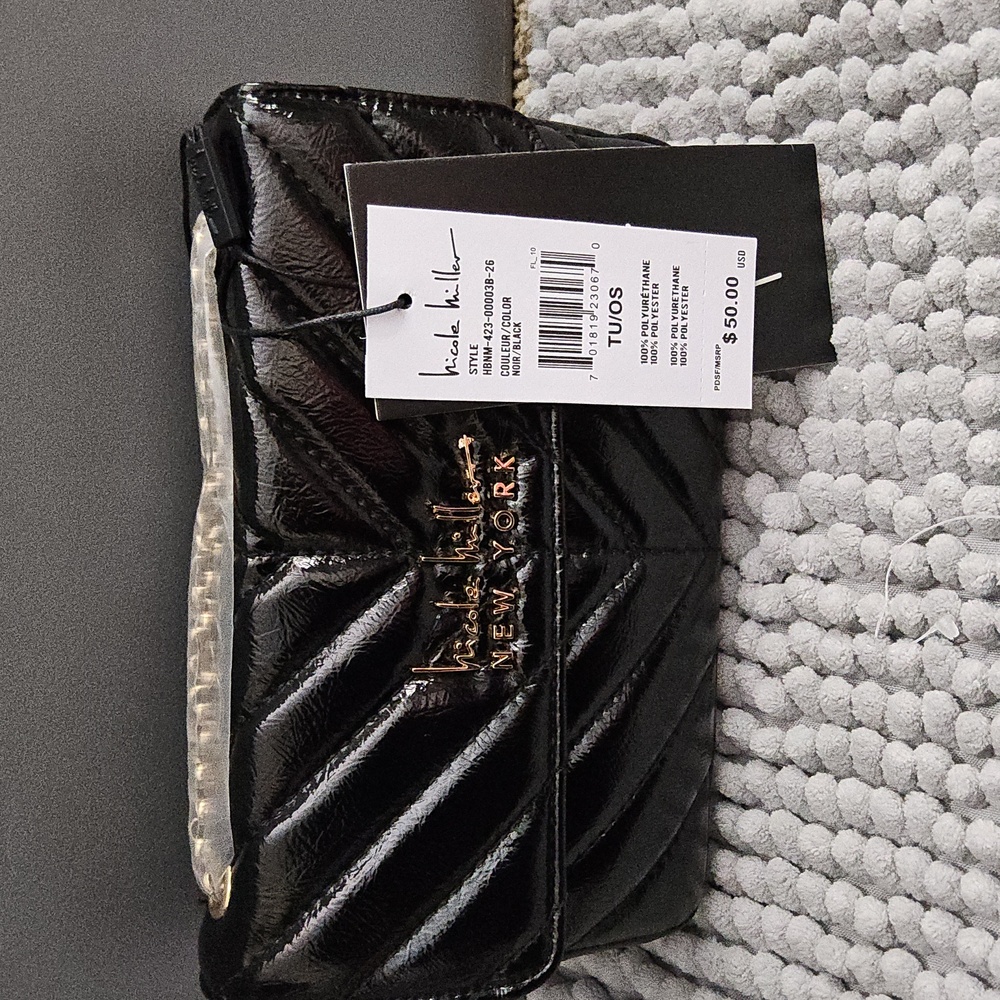 New with tags Nicole Miller Black Purse - Picture 1 of 6